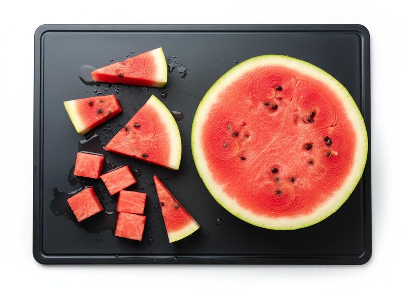 Thirteen Chefs Professional 24 x 18 Grooved Cutting Board for Grilling, BBQ, Carving and Meats - Extra Large, 3/4" Thick Commercial Grade HDPE Plastic, NSF Stamped - Image 1